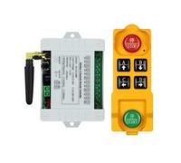 DC12/24/36 4CH Control remoto inalámbrico interruptor de luz LED salida de relé Radio transmisor impermeable y receptor 433,Señal Superestable(1receiver 1remote)