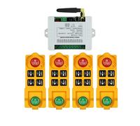 DC12/24/36 4CH Control remoto inalámbrico interruptor de luz LED salida relé Radio transmisor impermeable y receptor 433,Potente capacidad de elevación,Potente capacidad(1receiver 4remote)