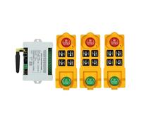 DC12/24/36 4CH Control remoto inalámbrico interruptor de luz LED salida relé Radio transmisor impermeable y receptor 433,Potente capacidad de elevación,Potente capacidad(1receiver 3remote)