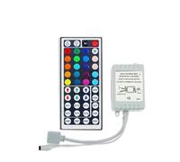 DC12-24V mini controlador RGB control remoto inalámbrico por infrarrojos atenuador adecuado for tiras de luz LED 5050 3528 2835 3014(Brown)