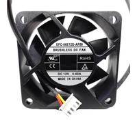 DC12V 0.60A EFC-06E12D-AF09 6025 6cm 3-Wire Chassis Power Supply Cooling Fan