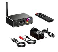 DC12V-24V - Amplificador de potencia de audio digital compatible con RCA coaxial MIC óptico BT5.3 entrada de volumen de graves agudos ajustables para PC