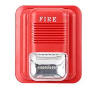 DC12V 24V Sonido y Alarma de Protección Advertencia Sonido de Fuego Luz Estroboscópica Sirena Alerta de Seguridad