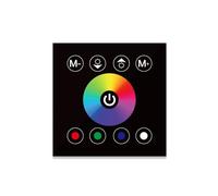 DC12V-24V temperatura de un solo color RGB/RGBW 86 controlador de pantalla táctil montado en la pared barra de luz LED controlador de interruptor de atenuación de vidrio 4A * 3CH(RGBW -B)
