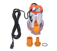 DC12V 300W Bomba de agua sumergible limpia/sucia para drenaje de piscinas,Bomba de agua sumergible de la bomba de sumidero, Acero inoxidable Red Copper Insulated Core Wire Clean Water Sump Pump for