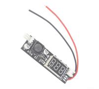 DC12V para controlador de ventilador pwm con sensor de temperatura para refrigeración de carcasa de PC - Control automático de reducción de ruido de 49 x 18 mm (líneas rojas y negras)