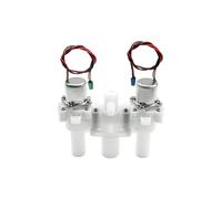 DC12V ZNF-A Smart Toilet Bidet Dual Solenoide Válvula de Agua Colector con 3 puertos de rosca grandes, 0.5-8 bar Pulso de presión Ancho 30ms