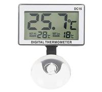 DC16 - Sensor de temperatura para tanque de succión que asegura lectura precisa termómetro de acuario sumergible peceras Mini alarma medidor de temperatura