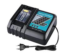 DC18RC 14.4V-18V Cargador rápido para Makita DC18RA DC18RD de Repuesto para batería de Litio Makita BL1860B BL1850 BL1430 BL1415 BL1840B BL1830 (Enchufe Europeo)