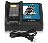 DC18RCT DC18RC 7.0Ah Cargador Rápido de Repuesto para Makita 14.4V-18V Cargador Compatible para Makita BL1850B BL1830 BL1840 BL1850 BL1860 BL1430 BL1440 BL1450 Batería