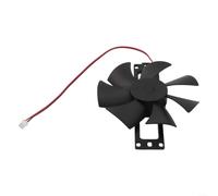 Dc18v Cocina de inducción Ventilador de enfriamiento Siete Motor sin escobillas Carcasa de plástico para reparación general de electrodomésticos de cocina Color negro 130x110x20mm Tamaño