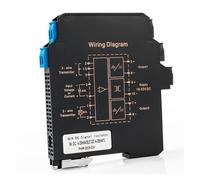 DC24V 4-20mA Convertidor de señal a 0-10V 0-5V 1-5V Aislador de señal analógica 1 en 1 salida 1 entrada 2 salidas CC voltaje transmisor de señal (salida 1-5V)