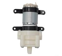 DC24V R385 Bomba de diafragma de bajo ruido 1,5 - 2 L/min para acuarios, tetera, bombas de agua, metal y plástico, máx. 80 °C, altura de succión 2,5 m, fácil instalación, duradera, color blanco
