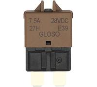 DC28V 5A/7. 10A 20A 25A 30A Adaptador de fusible restablecido manual ATC Fusible la cuchilla disyuntor circuito para vehículo marino barco camión coche(B)