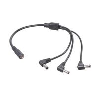 DC5521 - Cable de extensión de alimentación hembra de 5,5 x 2,1 mm a conector divisor macho de 2/3/4 para CCTV y LED, conexión segura de cable de 40 cm