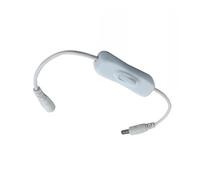 DC5521 - Interruptor de encendido y apagado manual para fuente de alimentación CC, control de bajo voltaje para tiras LED, lámpara de mesa, luz de espejo, luz de suelo, electrónica pequeña, proyectos