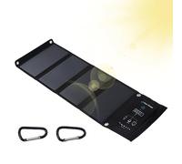 DC5V 28W Cargador de teléfono Solar portátil Cargador de Panel Solar de Alta eficiencia a Prueba de Agua Banco de energía Solar Batería Externa para Exteriores para tabletas y Sen, Cargador Solar,