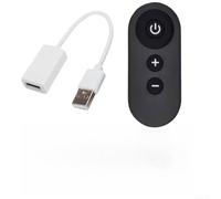 DC5V USB RF Interruptor de control remoto inalámbrico LED Strip Dimmer y módulo controlador de velocidad del ventilador para dispositivos de 5 V, 2 A máximo, rango de 30 m, negro