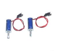 DC6V 12V 24V para mini válvula solenoide Push Pull Juego de 2 para mecanismo de bloqueo de máquina expendedora y sistemas de gabinete inteligente (DC6V-1.5A)
