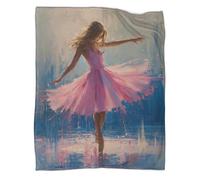 DCABEIOOE Ballet Manta De Impresión 3D Manta De Felpa De Terciopelo De Franela Niños Adultos Manta De Felpa Impresa para Cama Sofá 80x90inch(200x230cm)