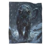 DCABEIOOE Pantera Negra Mantas Impresas En 3D Manta De Felpa De Terciopelo De Franela Manta De Felpa Suave Y Cálida De Microfibra para Cama, Sofá 60x80inch(150x200cm)