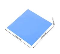 Dcaknri 100 mm x 100 mm x 0,5 mm, 1 hoja/100 almohadillas térmicas GPU CPU disipador de calor de refrigeración conductiva para laptop, ventilador disipador de calor, soporte de radiador, soporte de