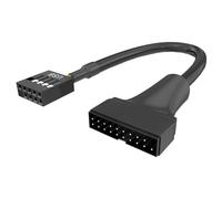 Dcaknri 20Pin 19Pin USB3.0 A 9Pin USB 2 0 Macho Placas Base Cable Adaptador De Ordenador Conectores Conectores Panel Frontal