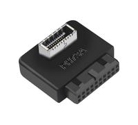 Dcaknri Adaptador De Panel Frontal USB Cabezal Vertical 3 1 TypeE A USB3.0 Convertidores Cabezal 19/20 Pines para Panel Frontal USB Tipo C