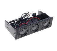 Dcaknri Altavoz Estéreo para PC Panel Frontal De Ordenador Carcasa Micrófono Incorporado Música Ahorro De Espacio Des Altavoces Integrados Altavoz Pc