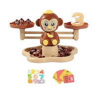 Dcaknri Balance Voz Balance Juguete Dinosaurio/Mono Escala Pesas Juguetes para Juego para Centros Actividades Matemáticas Aprendizaje