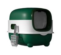 Dcaknri Bandejas para Gatos para Gatos Más Antiguos Plásticos Superficies Lisas Pequeñas No Olor Duro Y Seguro Gatitos Fáciles De Limpieza Ventilados Recinto De Basura con Contención Desechos