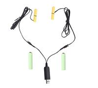 Dcaknri Batería USB a 1,5 V, 3 V, 4,5 V, 6 V, puede reemplazar 1-4 pilas AAA para linterna de juguete para puerta inteligente L