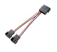 Dcaknri Cable Bifurcador De Potencia A Ventilador 4 Pines IDE A 1/2/3/ Conector Caja Alimentación Tipo Y Con Funda Negra Divisor Extensión Cable