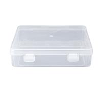 Dcaknri Cajas de almacenamiento cuadradas transparentes para joyas, con cuentas para estuche, contenedor de almacenamiento, organizador de botellas, organizador de aerosol, contenedor de tanque