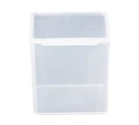 Dcaknri Cajas pequeñas cuadradas transparentes para almacenamiento de joyas, con cuentas para estuche, contenedor de almacenamiento, botella, organizador de aerosol, cesta de tanque, contenedor