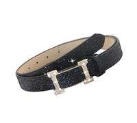 Dcaknri Cinturón Metálico Multiusos Diseño Unisex De PU Hebillas Fácil Presión Pretina Para Pantalones Vaqueros Traje Noche Diamantes Imitación