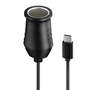 Dcaknri Convertidor de corriente USB C macho a 9 V hembra de 65 W para coche, cargador de voltaje, adaptador de coche DVR, cargadores de alimentación de repuesto