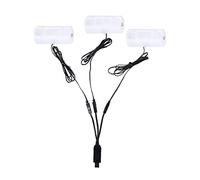 Dcaknri Convertidor eléctrico de batería 1 a 3D a USB de repuesto -4 celdas .5V 3V 4.5V 6V para calentador de agua, linterna, cable de celda