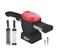 Dcaknri Cortador de carne portátil de acero inoxidable, herramienta práctica para cortar verduras, queso, rebanador de carne para pollo/pescado