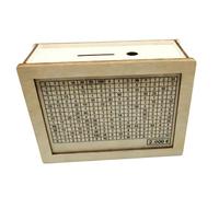 Dcaknri Elegantes huchas de Madera con Ranura para Objetivos y Caja de Ahorro de Efectivo con números para la gestión del Dinero y un Elegante Tarro económico para Decorar la habitación