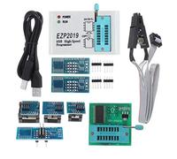 Dcaknri EZP2019+ - Juego de programador SPI USB de alta velocidad con 8 enchufes 24 25 93 EEPROM 25 BIOS Chip Development Board sintonizador automático, controlador de placa de controlador, pantalla