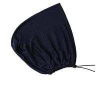 Dcaknri Gorro de eventos culturales para mujeres musulmanas, turbante de algodón mercerizado suave para un uso fácil, tocado religioso con cordón, azul marino, Talla única