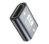 Dcaknri HDTV 2.1 hembra a acoplador 7680x4320 8K @60Hz Resolución 48Gbps Transmisión para dispositivos 4K 8K HDTV a acoplador