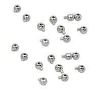 Dcaknri Juego De 20 Cierres Conector Pulsera Redondos Cuentas Posicionamiento para Collares Cuentas Espaciadoras para Fabricación Joyas Cierre Pulsera