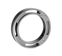 Dcaknri Llavero redondo de aleación de metal, mosquetón, anillos de clasificación de almacenamiento, mochila portátil, colgante, mochila portátil