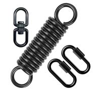 Dcaknri Muelle giratorio de 360 grados para muebles de exterior, incluyendo mosquetones de acero, diseños fuertes, instalación simple para colgar sillas y resortes oscilantes