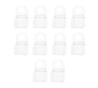 Dcaknri Paquete de 10 clips invisibles de PVC para cortinas enrollables, diseños simples, accesorios para ventanas, fácil agarre, en forma de U