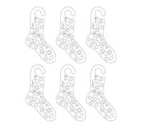 Dcaknri Paquete de 6 bloqueadores de punto de madera para entusiastas de las manualidades que crean y exhiben calcetines hechos a mano, herramientas de exhibición de calcetines, talla única, como se