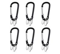 Dcaknri Paquete De 6 Mosquetones Viaje Con Bloqueo Tornillo Pesca Escalada Para Acampar Senderismo Y Montañismo Entusiastas La Escalada Mosquetón Para Exteriores