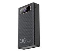 Dcaknri Power Case - Batería de 6 x 21700 con protocolos de carga avanzados, soporte de batería desmontable, 2 USB/2 puertos C, no requiere soldadura